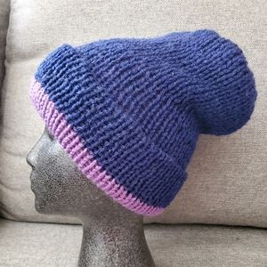 Child Reversible Unisex Handmade Beanie